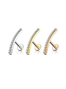 Fül piercing kőberakással