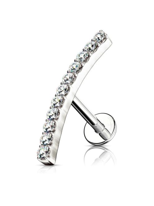 Fül piercing kőberakással