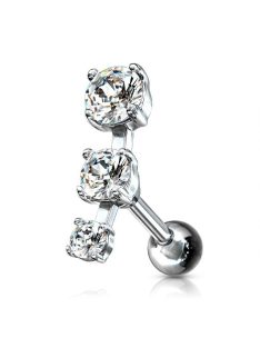 Piercing kristályokkal