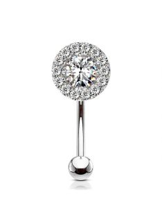 Banán piercing rengeteg kristállyal 