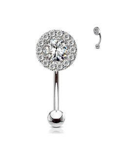 Banán piercing rengeteg kristállyal 