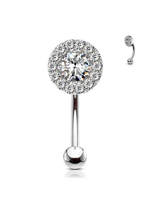 Banán piercing rengeteg kristállyal 