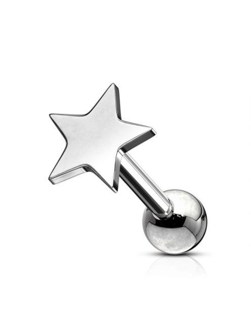 Barbell piercing csillag