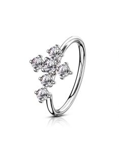 Végtelen karika kristályos kereszttel