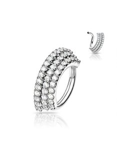 Karika három kristálysorral 