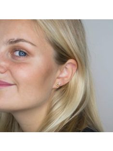 Kígyós barbell piercing cirkóniával