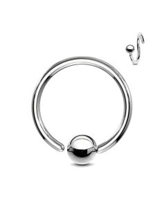 Karika rögzített golyóval ezüst színű