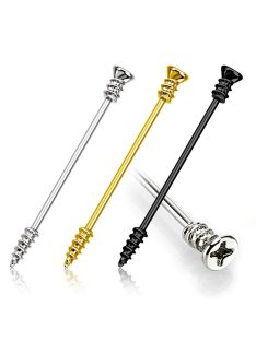 Industrial piercing csavar dizájnnal