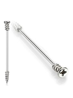 Industrial piercing csavar dizájnnal