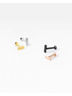 Labret téglalap dísszel, belső menettel