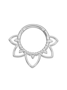 "Flower" daith vagy septum piercing