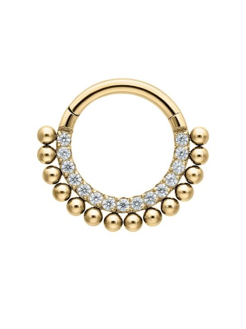 Kis golyós kristály daith vagy septum piercing