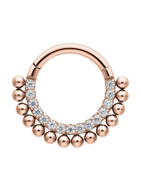 Kis golyós kristály daith vagy septum piercing