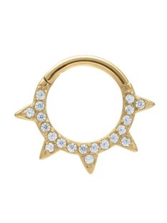 Kristályos tüskés daith vagy septum piercing