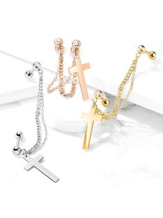 Dupla barbell lánccal és kereszttel