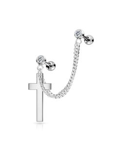 Dupla barbell lánccal és kereszttel