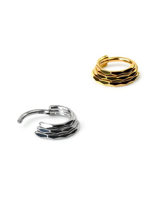 Csiszolt karika tripla hatással 