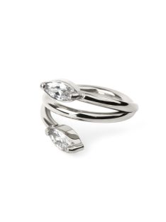 Dupla hatású kapcsos karika kristályokkal