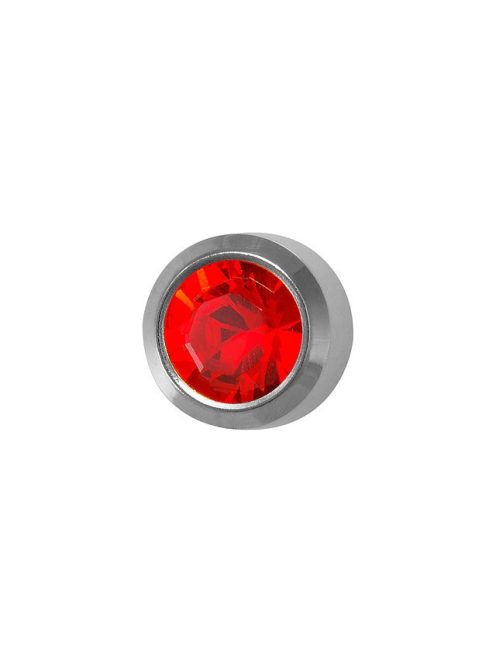 Studex Sensitive antiallergén körfoglalatos fülbevaló piros kővel