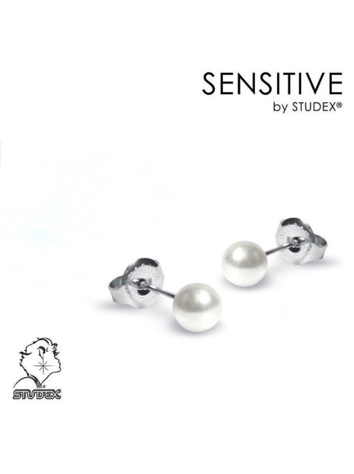 STUDEX Sensitive gyöngy fülbevaló ezüst színű