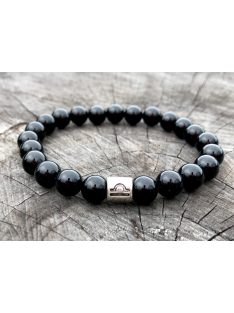 Mérleg karkötő ónixból