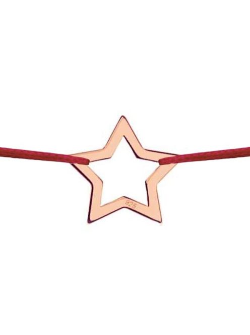 Csillag karkötő rosé arany