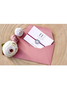 Origami szív ezüst karkötő