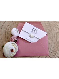 Csipke lótusz ezüst karkötő