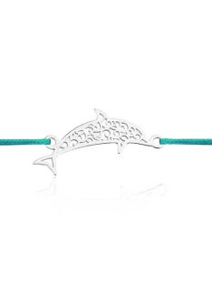 Delfin ezüst karkötő