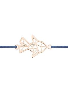 Origami hal  karkötő rosé arany