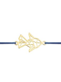 Origami hal  karkötő arany