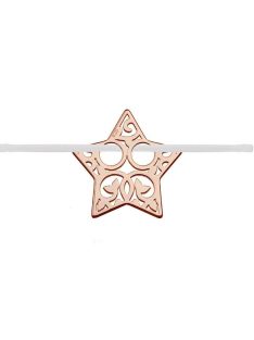 Csipke csillag karkötő rosé arany