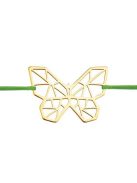 Origami pillangó karkötő arany