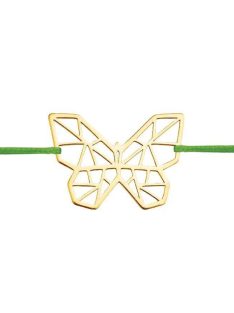 Origami pillangó karkötő arany