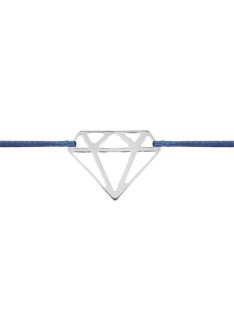 Gyémánt ezüst karkötő