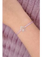 Lótusz ezüst karkötő