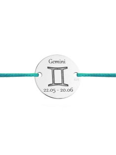 Ikrek csillagjegy karkötő ezüst