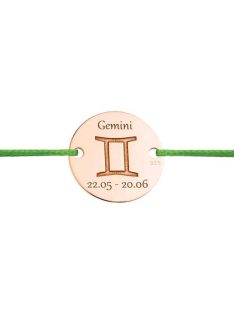 Ikrek csillagjegy karkötő rosé arany