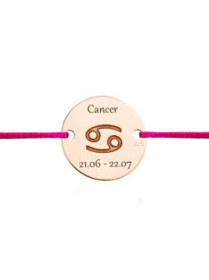 Rák csillagjegy karkötő  rosé arany