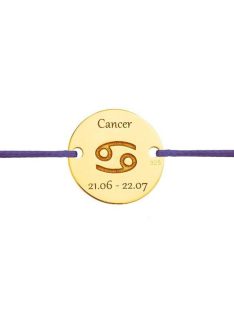 Rák csillagjegy karkötő  arany