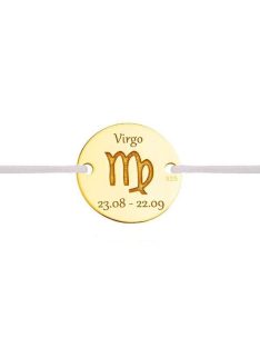 Szűz csillagjegy karkötő arany