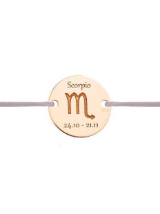 Skorpió csillagjegy karkötő rosé arany