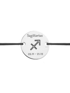Nyilas csillagjegy karkötő ezüst