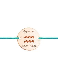 Vízöntő csillagjegy karkötő ezüst rosé arany