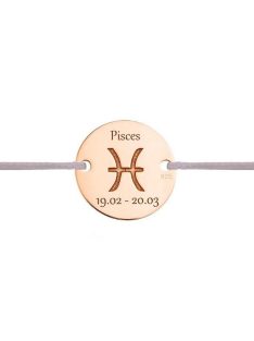 Halak csillagjegy karkötő rosé arany