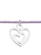 In Herz Charm Silber Armband