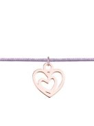 In Herz Charm Armband Rose Gold