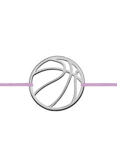 Kosárlabda ezüst karkötő 