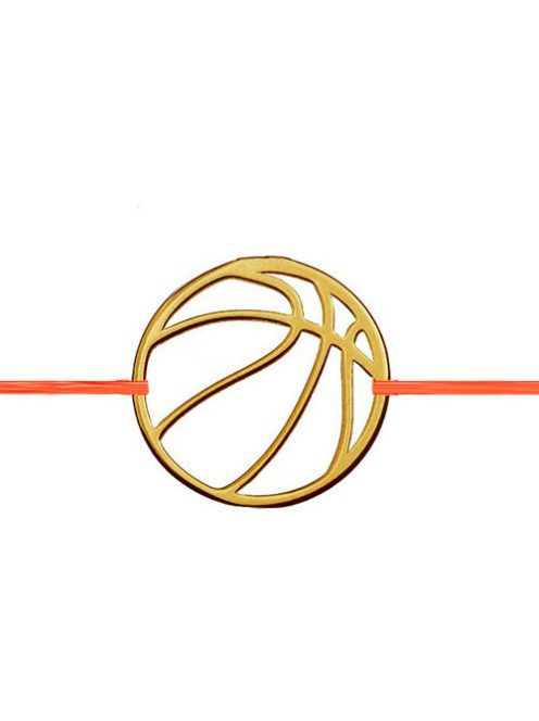 Kosárlabda karkötő arany