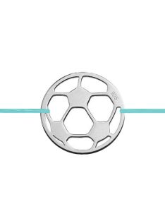 Focilabda ezüst karkötő 